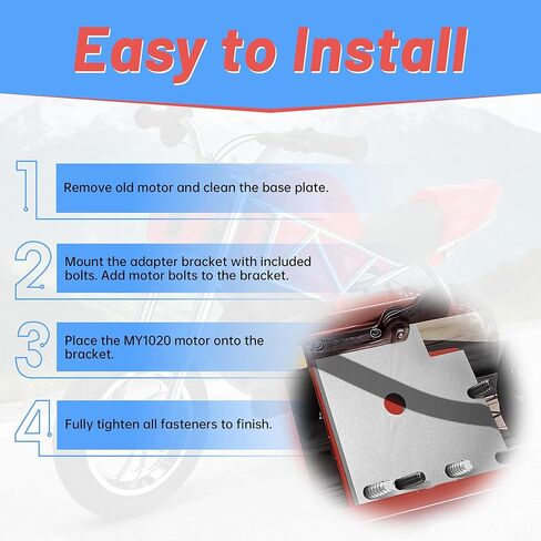 Motor Adapter Plate Set, Compatible with Razor RSF350 Models, Fit for MY1020 Motor Upgrade in Kuwait