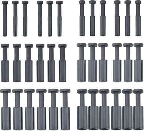CHENJIN 36PCS Black Plastic Cap Air Hose Plugs 1/8 5/32 1/4 5/16 3/8 1/2 six each Straight Push Air Line Connectors Leak Proof Fitting Plugs For Hose in Kuwait