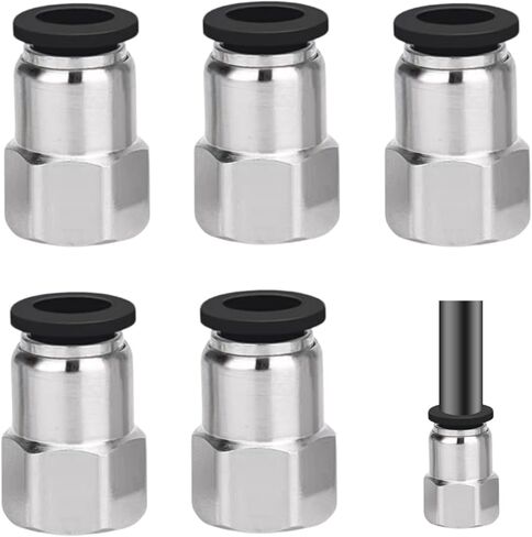 5 قطع 1/8 NPT إلى 1/4 دفع توصيل تركيبات أنبوب الهواء محول خرطوم توصيل سريع لحقيبة الصدمات لخط الهواء وتركيبات أنثى بوصة موصلات متينة لأنظمة الهواء المضغوط in Kuwait