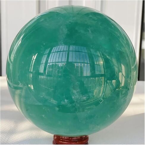 1 قطعة 200-250 جرام كرة فلوريت خضراء كرة كريستال كوارتز in Kuwait