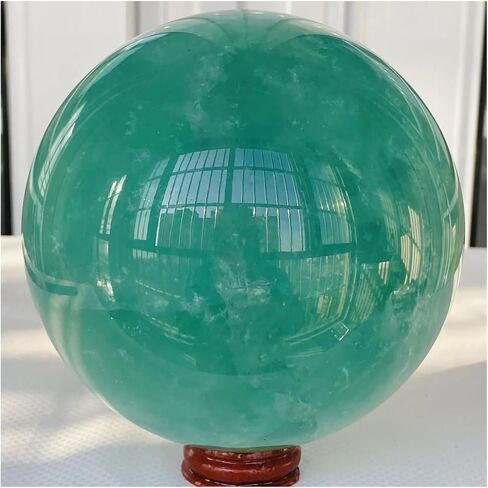 1 قطعة 200-250 جرام كرة فلوريت خضراء كرة كريستال كوارتز in Kuwait