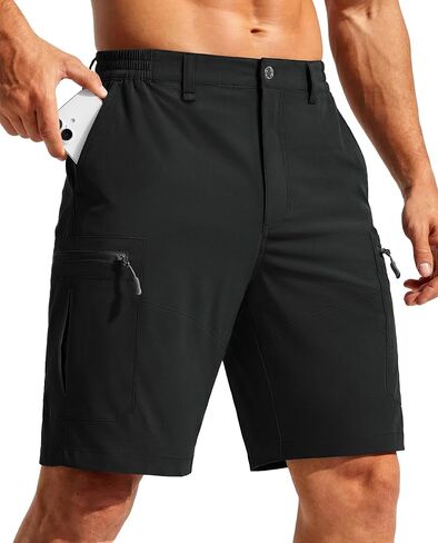 TACVASEN Men's Hiking Cargo Shorts 9" Quick Dry Lightweight Water Resistant Shorts Casual Golf Work with 5 Pockets in Saudi Arabia