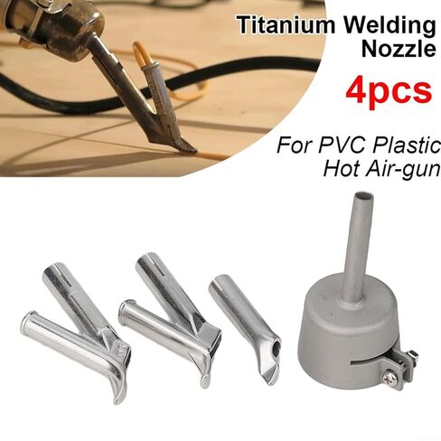 4pcs Triangle Speed Welding Nozzle Set for Y Type Hot Air Blower Head 5mm/7.5mm Tips for PVC Vinyl Plastic in Saudi Arabia