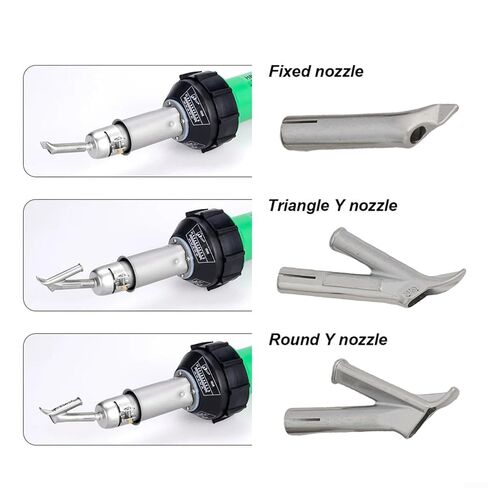 4pcs Triangle Speed Welding Nozzle Set for Y Type Hot Air Blower Head 5mm/7.5mm Tips for PVC Vinyl Plastic in Saudi Arabia
