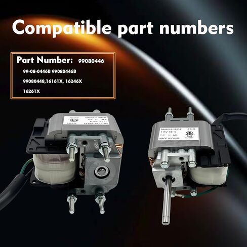 99080446 استبدال محرك مروحة التهوية لـ S50U، S80U-A، 16246A، 99-08-0446B، 99080446B، 99080448، 16161X، 16246X، 16261XAftermarket Vent Fan in Kuwait