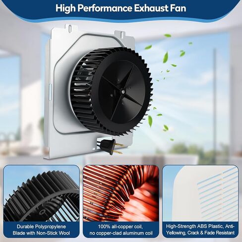 C350BN B وحدة مروحة عادم الحمام ومجموعة الشبكة، 70 CFM، 3.0 Sone، تناسب وحدة 696N(695) B، C-350C2/VC-307C2ND، C-350/370A-A،VC305C2N، VC305AN، 690-A، 696NC، 696ND-B - حمام تدفق هواء قوي ترقيات in Kuwait