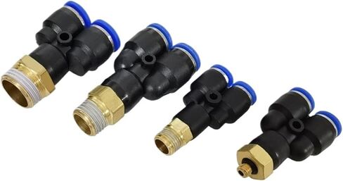 10PCS/LOT PX4-01 PX6-01 PX8-02 PX10-02 PX12-02 Male Thread Touch Push in Y Joint Pneumatic Quick Fittings(PX4-M5) in Saudi Arabia