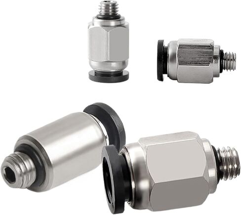 Pneumatic connector PC miniature 3mm 4mm 5mm 6mm M3 M4 M5 M6 1/8" Standard Pipe Thread external thread hose one-button pneumatic pipe joint(PC4-M3) in Saudi Arabia