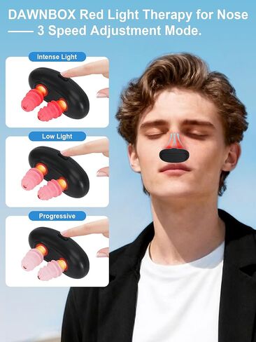 العلاج بالضوء الأحمر للأنف، علاج الجيوب الأنفية بالضوء الأحمر، جهاز العلاج بالضوء الأحمر للأنف - جهاز الأنف LED القابل لإعادة الشحن عبر USB. in Kuwait
