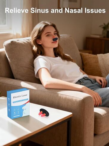 العلاج بالضوء الأحمر للأنف، علاج الجيوب الأنفية بالضوء الأحمر، جهاز العلاج بالضوء الأحمر للأنف - جهاز الأنف LED القابل لإعادة الشحن عبر USB. in Kuwait