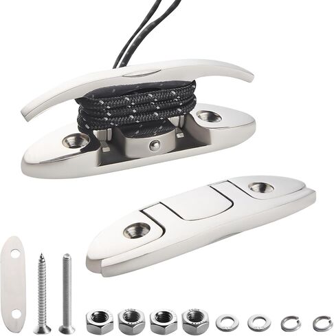 مرابط قارب قابلة للطي مقاس 4.5 بوصة مكونة من قطعتين، قاعدة تثبيت قابلة للطي من الفولاذ المقاوم للصدأ من الدرجة البحرية 316 مع لوحات ومعدات داعمة، ربطة عنق متينة للتثبيت على العائم، وقوارب الكاياك، وقارب الجهير in Kuwait