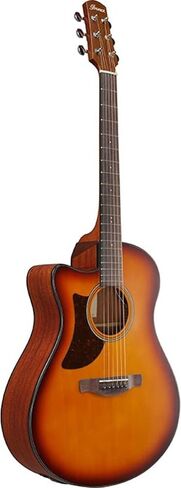 Ibanez AAM50LCE Advanced Acoustic Auditorium Left-handed Acoustic-electric Guitar - Open Pore Light Brown Sunburst in Saudi Arabia