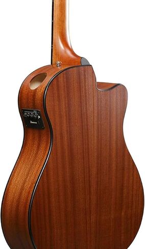 Ibanez AAM50LCE Advanced Acoustic Auditorium Left-handed Acoustic-electric Guitar - Open Pore Light Brown Sunburst in Saudi Arabia