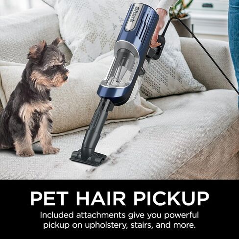 مكنسة Shark HZ600C Ultralight Pet Pro السلكية مع زعانف قوية وفرشاة التنظيف الذاتي، مثالية للحيوانات الأليفة، وتحول إلى مكنسة كهربائية يدوية، وفرشاة كهربائية للحيوانات الأليفة، وأدوات الشقوق والتنجيد، (متجددة) in Saudi Arabia