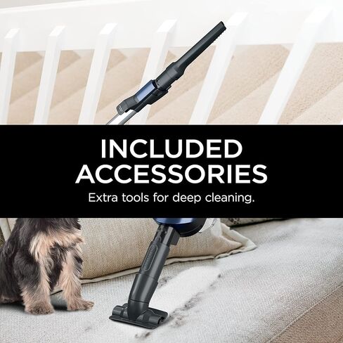 مكنسة Shark HZ600C Ultralight Pet Pro السلكية مع زعانف قوية وفرشاة التنظيف الذاتي، مثالية للحيوانات الأليفة، وتحول إلى مكنسة كهربائية يدوية، وفرشاة كهربائية للحيوانات الأليفة، وأدوات الشقوق والتنجيد، (متجددة) in Saudi Arabia