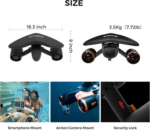 سكوتر subblue Mix Pro تحت الماء مع حافظة هاتف ذكية مقاومة للماء H1+ in Kuwait