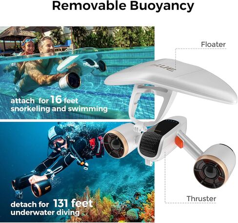 سكوتر subblue Mix Pro تحت الماء مع حافظة هاتف ذكية مقاومة للماء H1+ in Kuwait