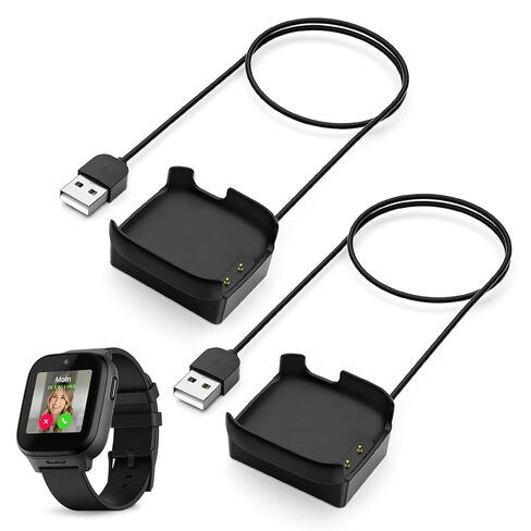 Charger for Cosmo Jr Track 5 (Not for JrTrack 4 3 2 1 SE), Replacement USB Charging Dock Cable Cord, Portable Magnetic Stand Accessories Compatible with Jrtrack 5 Kids Smart Watch-Black in Saudi Arabia