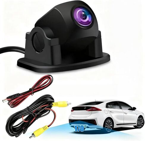 كاميرا احتياطية فريدة من نوعها للسيارات AHD 1080P 170 درجة زاوية رؤية واسعة كاميرا الرؤية الخلفية كاميرا احتياطية مع رؤية ليلية واضحة IP68 كاميرا عكسية مقاومة للماء لسيارة السيدان SUV MPV Van Pickup (كابل 6 متر) in Kuwait