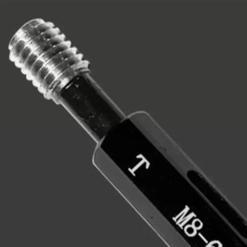1PCS Steel Double-Ended Hexagonal Handle Left-Hand Thread Gauge 6H M11 M12 M14 M15 M16 M20 - M60 Pitch 2 1.5(M19X1.5L 6H) in Saudi Arabia