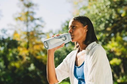 LifeStraw Go Series – Glass Water Filter Bottle Made from Hand-Blown Glass with Silicone Sleeve for Hydration at Home or on-the-go, Aegean Sea, 20oz in Saudi Arabia
