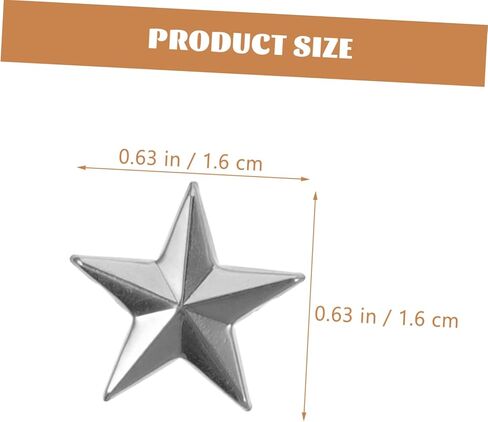 jojofuny 150pcs Star Shape Metal Rivets for DIY Crafts Clothing Shoes and Bags Punk Style Decorative Rivet Kit for Fashion Accessories in Saudi Arabia