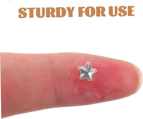 jojofuny 150pcs Star Shape Metal Rivets for DIY Crafts Clothing Shoes and Bags Punk Style Decorative Rivet Kit for Fashion Accessories in Saudi Arabia