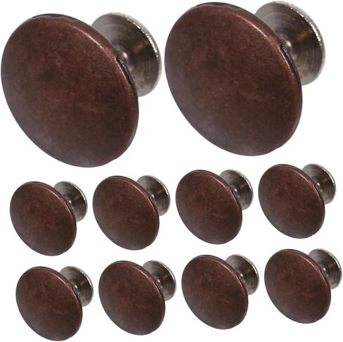 Hohopeti 10 Sets Antique Zinc Alloy Round Rivets Durable Replacement Studs for Shoes Bags Belts and Clothing Easy DIY Installation in Saudi Arabia