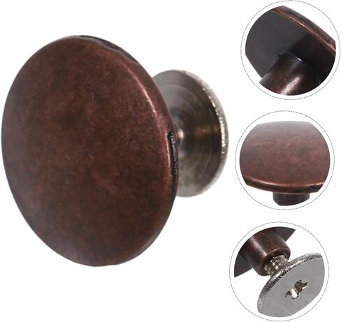 Hohopeti 10 Sets Antique Zinc Alloy Round Rivets Durable Replacement Studs for Shoes Bags Belts and Clothing Easy DIY Installation in Saudi Arabia