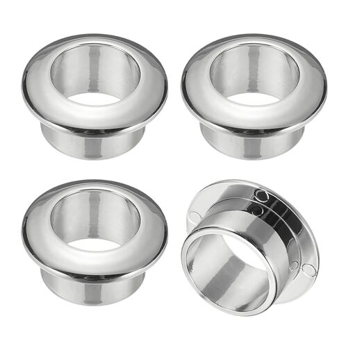 M METERXITY 4-Pack جروميت مكتب، 1 بوصة غطاء فتحة كابل سطح المكتب البلاستيكي حلقة بلاستيكية للمنزل/المكتب منظم الأسلاك المكتبي [فضي] in Saudi Arabia