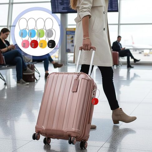 16 حزمة قفل سلكي، قفل مكون من 3 أرقام، قفل سلكي صغير، قفل كابل، قفل خارجي مقاوم للماء، قفل قابل لإعادة الضبط للأمتعة، صندوق المجوهرات، صندوق الظهر in Kuwait