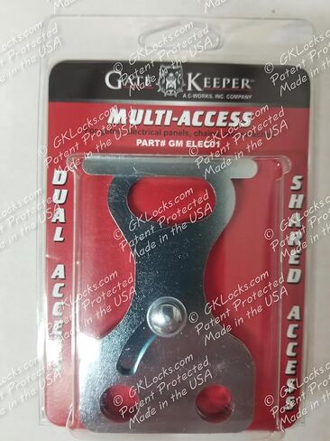 Gate Keeper GM ELEC01 نظام قفل وصول مشترك متعدد المستخدمين، سعة قفلين، مشبك منخفض للبوابات واللوحات الكهربائية، فولاذ مقاوم للطقس، أمان من الدرجة الصناعية، صنع في الولايات المتحدة الأمريكية in Kuwait