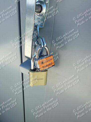 Gate Keeper GM ELEC01 نظام قفل وصول مشترك متعدد المستخدمين، سعة قفلين، مشبك منخفض للبوابات واللوحات الكهربائية، فولاذ مقاوم للطقس، أمان من الدرجة الصناعية، صنع في الولايات المتحدة الأمريكية in Kuwait