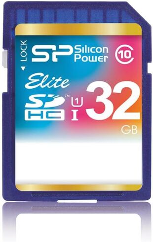 Silicon Power Elite SP064GBSDXAU1V10 SDXC Card, 64GB, Class 10, UHS-1 Compatible, Max Read Speed 85MB/s, Waterproof in Saudi Arabia