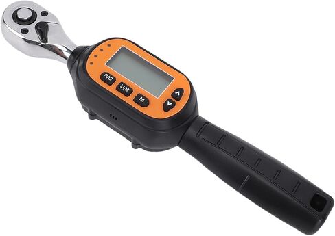 Digital Preset Torsion Wrench, LED Backlit Screen, Real Time Readings, With Dual Direction Ratchet Head, 3/8in Torsion Wrench for Efficient Torsion Measurements, Stainless Steel in Kuwait