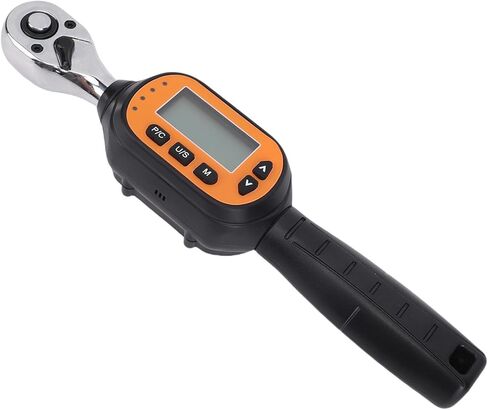 Digital Preset Torsion Wrench, LED Backlit Screen, Real Time Readings, With Dual Direction Ratchet Head, 3/8in Torsion Wrench for Efficient Torsion Measurements, Stainless Steel in Kuwait