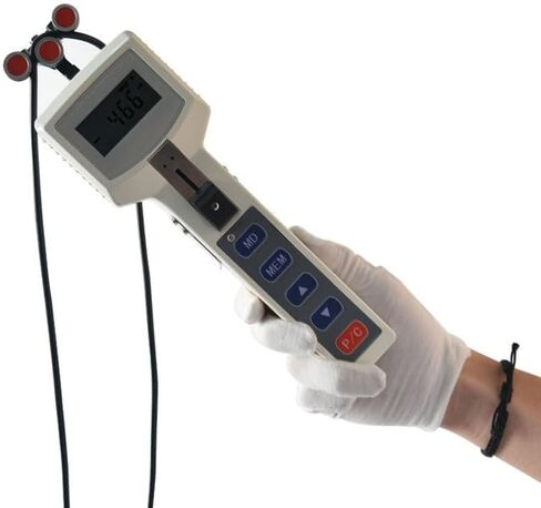 مقياس شد الخيوط المحمول باليد، مقياس شد الأسلاك والخيوط الرقمي، جهاز قياس شد الأسلاك المعدنية مع نطاق شد من 4 إلى 200.0 نيوتن، وظيفة تعديل السماكة، وظيفة اتصال USB in Kuwait