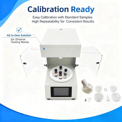 Automatic Liquid Surface Tensiometer 0-1000mN/m, 0.01mN/m Precision Dual Test Methods-Du Nouy Ring & Wilhelmy Plate, 4.3" Touch Screen, Data Storage/Print for Lab/Industry/Food Testing 110V in Kuwait