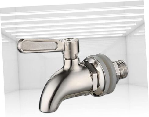 Cabilock 1Pc Stainless Steel Wine Barrel Faucet Rust Drink Dispenser for Wine Beer Juice and Boiling Water Easy to Install Valve for Home Brewing and Beverage in Saudi Arabia