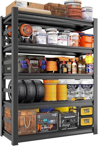 Garage Shelving Unit and Storage-Easy Assembly Metal Shelves 5-Tier Rack|Heavy-Duty Adjustable Shelf|Steel Shelves for Industrial, Warehouse, Basement (35.4" W*15.8" D*72" H) in Saudi Arabia