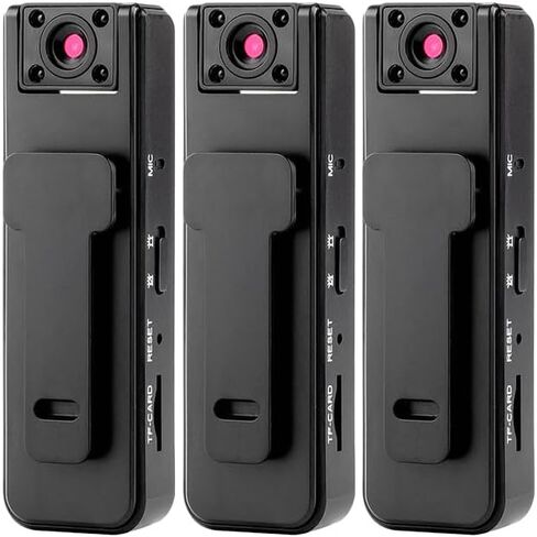 RAINPOT Saker Ultra hd 2-in-1 Sports Video Audio Recorder,1080P Wearable Body Camera, IR Night Vision, Wide Angle, 5H Record, Clip-On Sports Recorder (1 Pack) in Kuwait