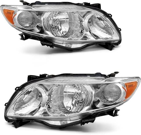 مجموعة المصابيح الأمامية لعام 2009 2010 Toyota Corolla Base/CE/LE/XLE Model in Saudi Arabia