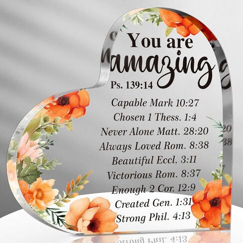 Jetec Butterfly Inspirational Acrylic Gifts for Him Her Women Men University College Middle High College Brave Acrylic Christian Religious Gifts(Butterfly) in Saudi Arabia