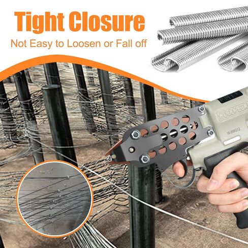 KIMSING C1214 Hog Ring Staples 7/16 "(11.4 ملم) تاج خارجي 304 حلقات C من الفولاذ المقاوم للصدأ لمسدس حلقة الخنزير BWG12/C712 (1,800 قطعة/الحزمة) in Saudi Arabia