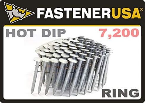 1-3/4" Ring A153-D HDG Coil Roofing Nails 7,200ct in Kuwait