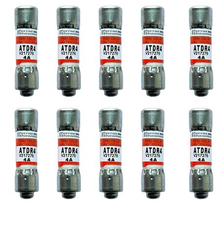 10 عبوات جديدة ATDR4 ATDR-4 ATDR-4A 600Vac فئة تأخير الوقت CC فيوز، ATDR-4A خرطوشة تأخير الوقت فيوز in Kuwait