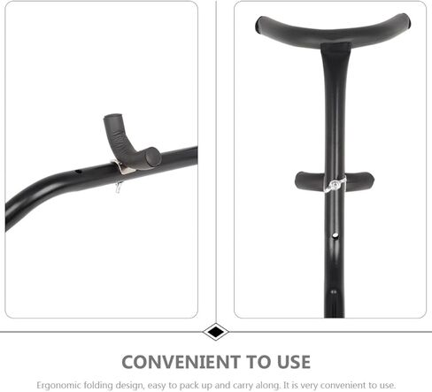 حامل ساكسفون ألتو خفيف الوزن قابل للطي من SUPVOX حامل ساكسفون تلسكوبي أسود حامل ثلاثي لملحقات الآلات الموسيقية ودعم محمول in Kuwait