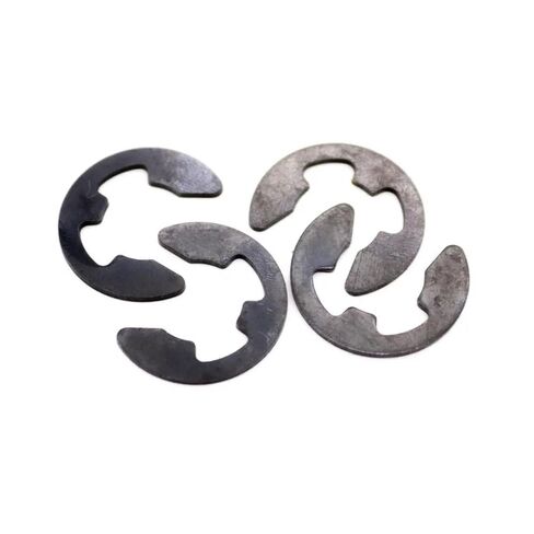 10-100 قطعة M1.2-M24 أسود 65 المنغنيز الصلب E كليب بحلقة إحكام الاحتفاظ طوقا لرمح السحابة غسالات الأجهزة (M3.5 50 قطعة) in Kuwait