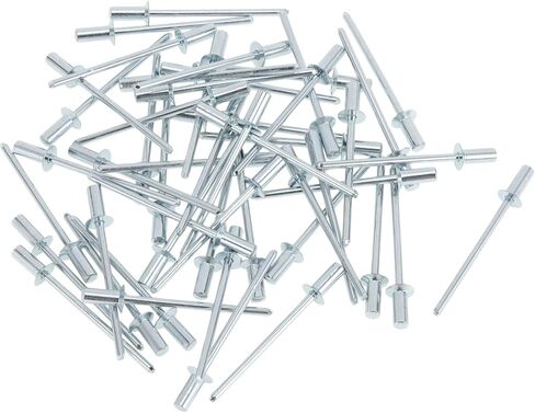 رأس غاطس مسامير إغلاق مغلقة 3.2 مم قطر القبضة 6 مم طول القبضة 6 مم قطر الشفة مجموعة أدوات إصلاح مجموعة متنوعة من الحديد الفضي 50 قطعة in Kuwait