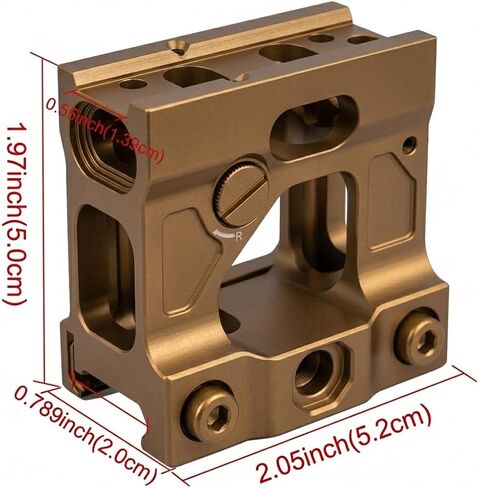 Gotical Micro Red Dot Riser Mount Picatinny Riser Mounts for T1 T2 H1 H2 Optic Sight Accepts All Micro Footprint Optics in Saudi Arabia